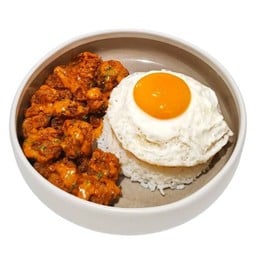 Spicy Chicken Pop Rice ข้าวไก่ป็อปซอสสไปซี่