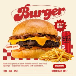 Set เบอร์เกอร์เนื้อ ซิงเกิ้ล
