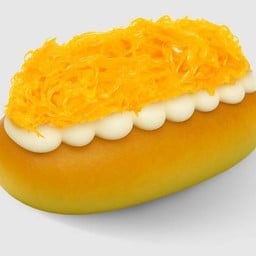ขนมปังครีมฝอยทอง