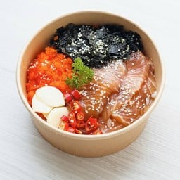 ข้าวหน้าแซลมอนดอง