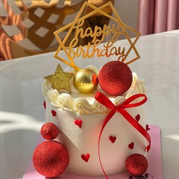 เค้กบัตเตอร์เนยแท้ บอลแดงทอง 0.5