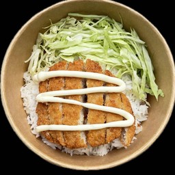 ข้าวไก่ทอดซอสมาโย