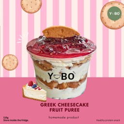 Viral!กรีกโยเกิร์ตชีสเค้ก เพียวเร่ Greek cheesecake fruit puree