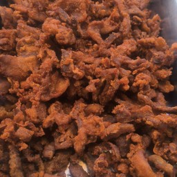 ข้าวเหนียว+หมูแดดเดียว