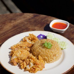 ข้าวมันไก่ทอด ธรรมดา