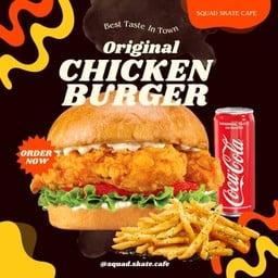 Set เบอร์เกอร์ไก่กรอบ