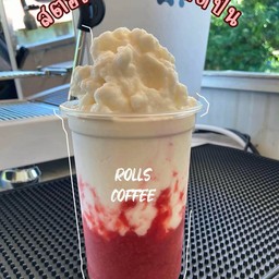 นมสดสตอเบอรี่ปั่น