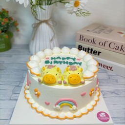 เค้กนมสด 1ปอนด์(หัวยีราฟคู่)