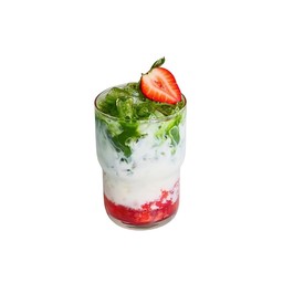 Strawberry Matcha Latte สตรอเบอรี่มัทฉะลาเต้