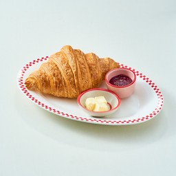 SP3 Croissant with butter & jam ครัวซองต์เนยแยม