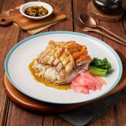 ข้าว 2 อย่าง (เป็ดย่าง+หมู)