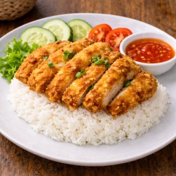 ข้าวไก่กรอบ