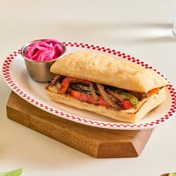 VE12 Vegan Ciabatta sandwich เชียบัตตาผักย่างวีแกน