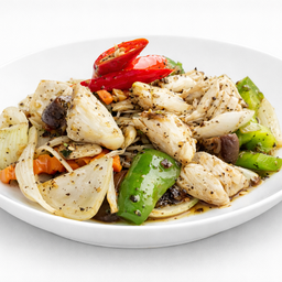 เนื้อปูผัดพริกไทดำ