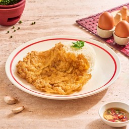 TH11 Thai Omelette with rice ข้าวไข่เจียว