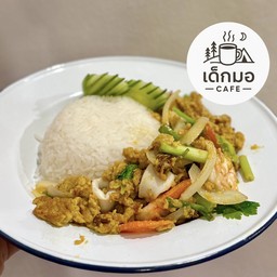 ข้าว ผัดผงกะหรี่