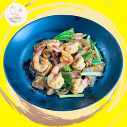 ผัดซีอิ๊วกุ้ง