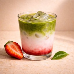 มัทฉะสตอเบอรรี่ลาเต้