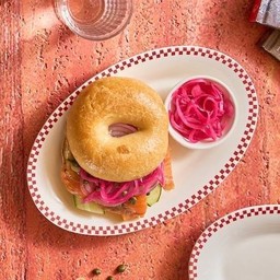 AB6 Bagel Lox เบเกิลแซลมอนแซนวิช