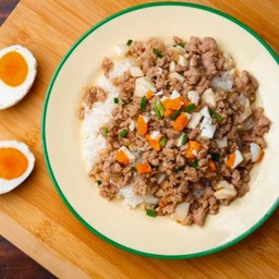 ข้าวหมูสับผัดไข่เค็ม(DR)