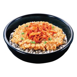 ข้าวหน้าไก่สับโซโบโระกิมจิ