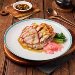 ข้าว 3 อย่าง (เป็ดย่าง-หมูกรอบ-หมูแดง)