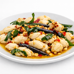 เนื้อปูผัดพริกขี้หนู