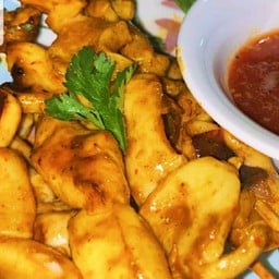 หมึกย่างซอสสมุนไพร สกลนคร