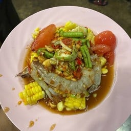 ตำข้าวโพดกุ้งสด