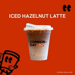 Iced Hazelnut Cafe Latte 16 oz