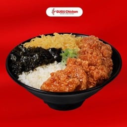 ข้าวหน้าไก่ทอดสาหร่าย