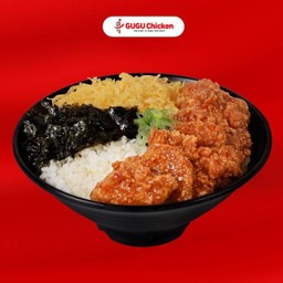 ข้าวหน้าไก่ทอดสาหร่าย