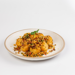 เต้าหู้ผัดพริกเกลือ Crispy Tofu with Spicy Salted Garlics.