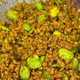 แกงคั่วกลิ้งสับหมูสตอ