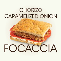 โฟคาเชียโชริโซ่คาราเมลไลซ์ออเนียน