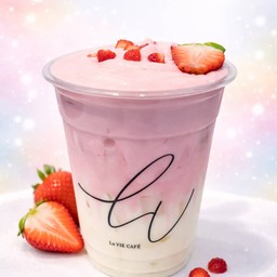 Strawberry Cream Latte