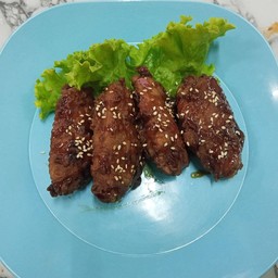 ปีกกลางไก่4ชิ้น ราดซอสเกาหลี