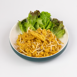 กระเพาะปลาผัดแห้ง Stir-Fried Fish Maw Omlette.