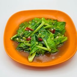 ผัดผักแขนงน้ำมันหอย