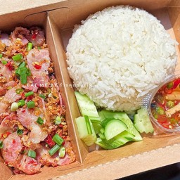 ข้าวเบคอนคั่วพริกเกลือ [EM]