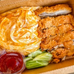 ข้าวไข่ข้น-ไก่ทอด [EM]