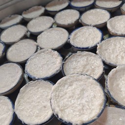 ขนมถ้วยใบเตยกระทิสด