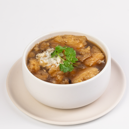 กระเพาะปลาน้ำแดง Braised Fish Maw in Gravy.