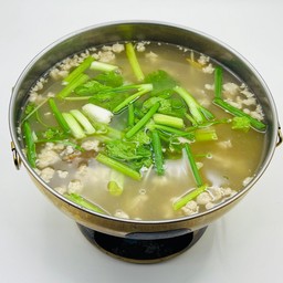 ต้มเกี่ยมบ๊วยหมูสับ