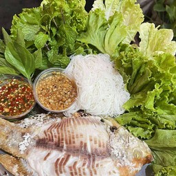 เมี่ยงปลาทับทิมแท้ เส้นหมี่ขาว