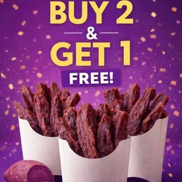 มันม่วงฟรายส์ 2 แถม 1