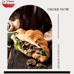 Set C: Croissant Sandwich Mushroom Lover รวมพลคนรักเห็ด เห็ดย่างเนยฝรั่งเศสหอมมาก