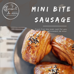 Set Mini bite Sausage 3 ชิ้น ครัวซองต์มินิไส้กรอก แสนอร่อย ต้องลอง
