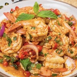 ลาบกุ้งสุก