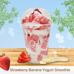 b.สตรอเบอร์รี่กล้วยโยเกิร์ต สมูทตี้